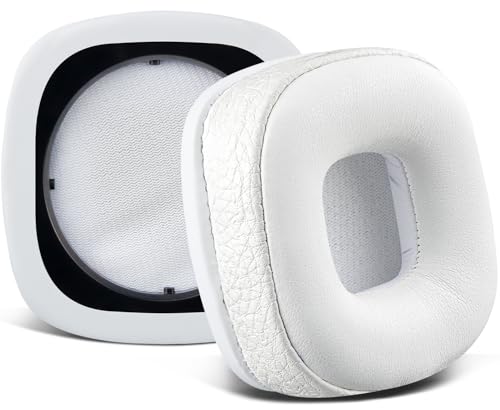 Image of SOULWIT Replacement Ear Pads Cushions for Marshall Major I /II /III /IV Wireless /Wired Headphones, for Marshall Major 1 /2 /3 /4 Headset, Earpads with Soft Protein Leather - White