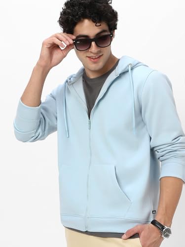 Image of Neostreak Men's Cotton Hooded Neck Zippered Sweatshirt