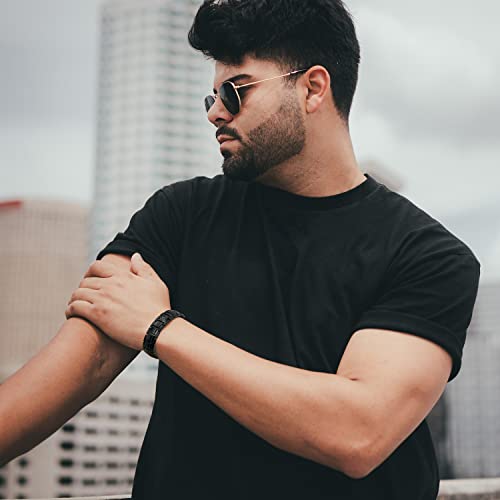 JEROOT Magnetarmband,Reines Titan-Power Herren Magnetische Armbänder für Arthritis Verschluss Armband Magnet Herren Gesundheit 4 Element Magnetarmband Energetix mit Einstellwerkzeug (3500 gauss) – Bild 5