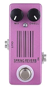 Electric guitar effect pedal for guitar players Boasting a super small size with low noise, and a near bottomless depth of spring reverb sound. 2 functional knobs: MIX pot- adjusts dry/wet balance, DWELL pot- adjusts bit reduction rate True bypass sw...