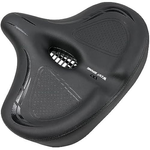 Bike Seat, Bicycle Seat for Men Women,Compatible with Peloton, Spin Bike, Road or Exercise Bikes,Comfort Seat Cushion Mountain Bike Accessories Old Bike Saddle Replacement