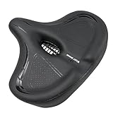 HaureiGi Bike Seat, Bicycle Seat for Men Women,Compatible with Peloton, Spin Bike, Road or Exercise Bikes,Comfort Seat Cushion Mountain Bike Accessories Old Bike Saddle Replacement