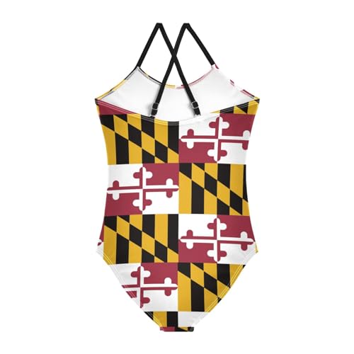 Girls One Piece Swimsuits Cute Kids Bathing Suit Adjustable Straps Beach Sport Swimwear, 3T, Black2