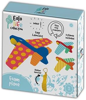 Eolo Life Collection 63122 Juguete – Foam Planes with Launcher, 3 Unidades