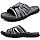 COFACE Hombre Sandalias de Recuperación Deportiva Fascitis Plantar Cojín Suave Soporte de Arco Ligero Toboganes Ortopédicos para Hombre GrisNegro Talla 46