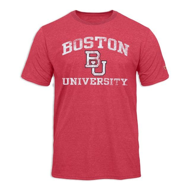 Barnesmith Boston University BU Terriers Short-Sleeve Ring Spun T-Shirt Laude Red X-Large
