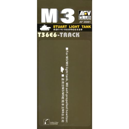 T-36E6 Rubber Tracks for M-3/M5/M8 Tanks 1-35 AFV Club