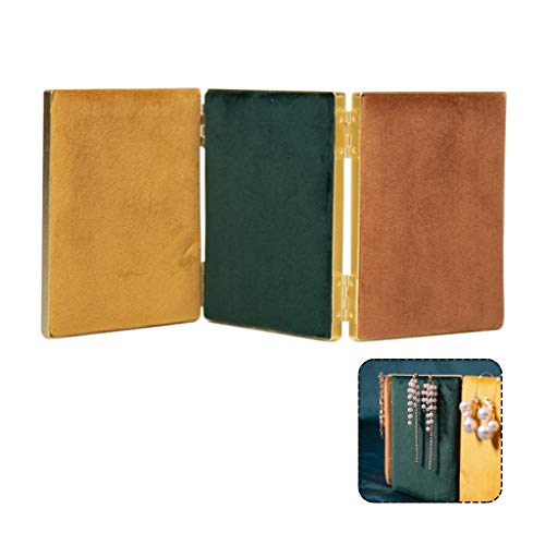 Preisvergleich Produktbild Ohrring-Ausstellungsstand, Metall Flanell faltbar Schmuck-Rahmen Ohrring Halter Ohrring Display Board, Fotografie Props Closet anzeigen für Mädchen Be