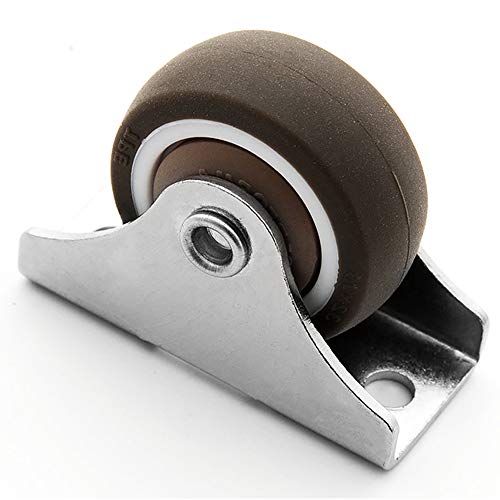 Roulettes pour chaise de bureau anti-rayure pivotant sans frein - 4
