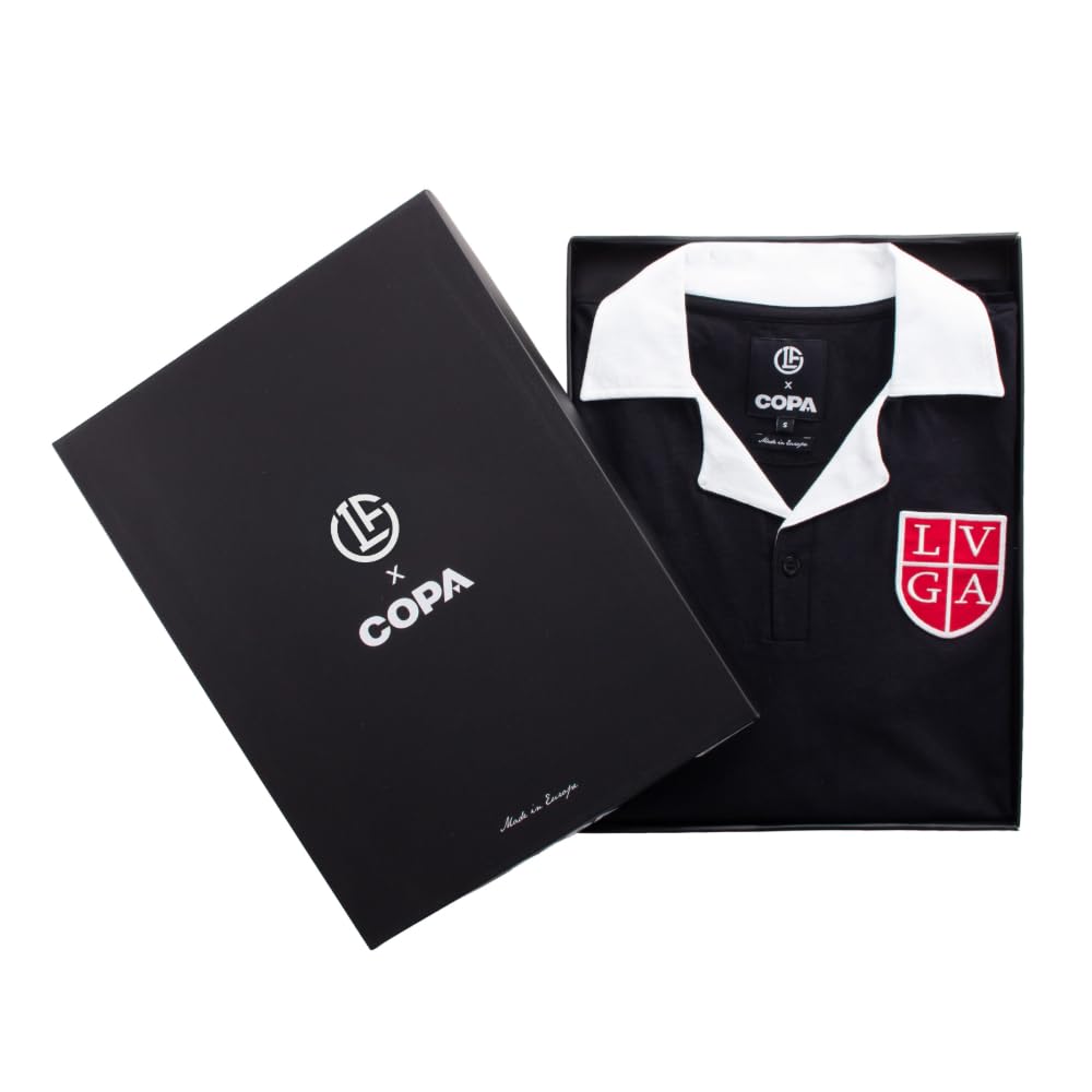 COPA - FC Lugano 1951 - Maglia da Calcio retrò - Uomo - XS - Nera