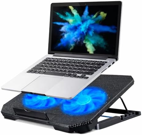 Base Suporte para Notebook até 17" com Cooler Duplo Ultra Silenci...