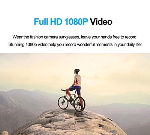 Newwings Bluetooth Sunglasses Camera Full HD 1080P Video Recorder Camera with UV Protection Polarized Lens, Great Gift for Your Family and Friends