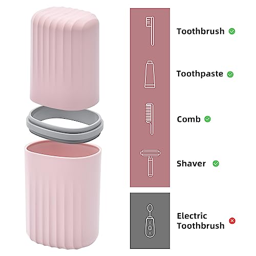 Support de brosse à dents de voyage avec couvercle pour camping - 3