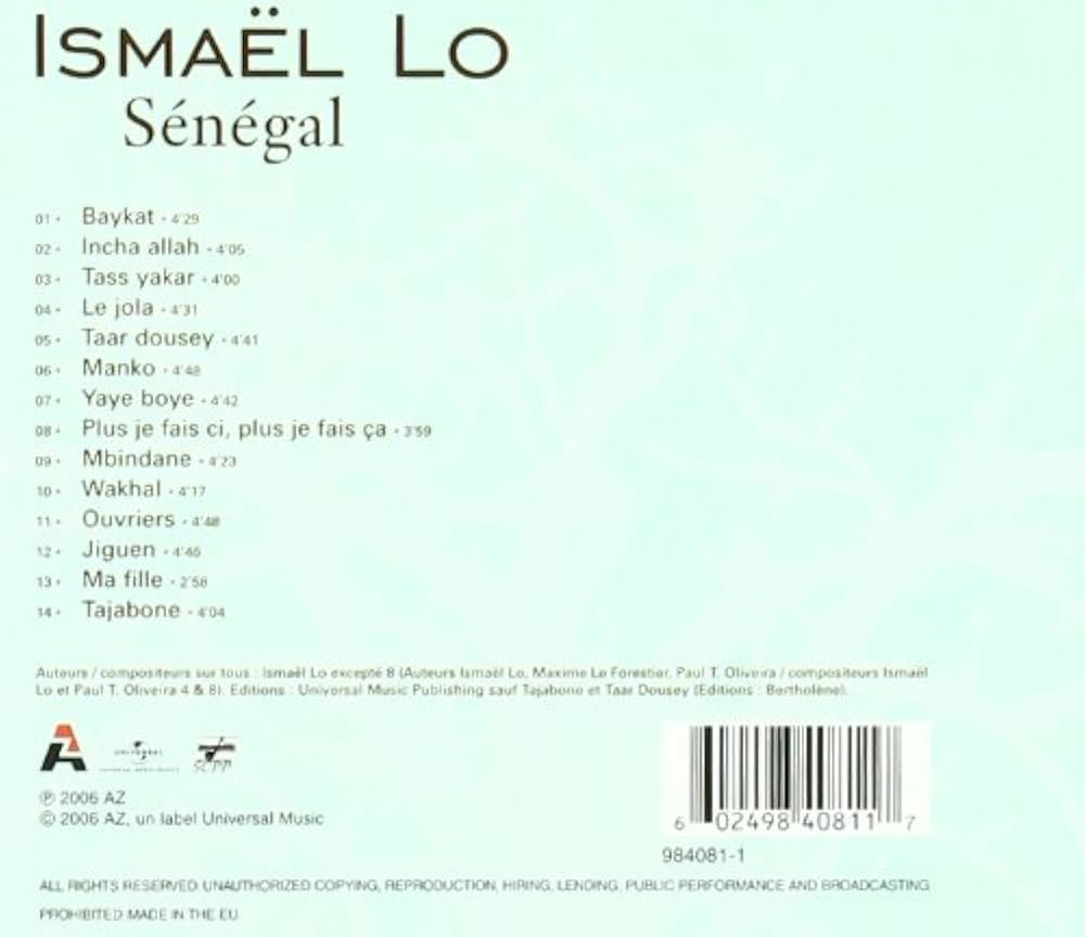 Amazon.co.jp: Senegal: ミュージック