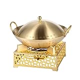【Olla caliente para una sola persona】: El método de calentamiento de esta olla se calienta con alcohol. El cuerpo de la olla de cobre puede conducir el calor rápidamente y acelerar la velocidad de calentamiento. La ventaja es que el calentamiento con alcohol es más ecológico y fácil de limpiar.