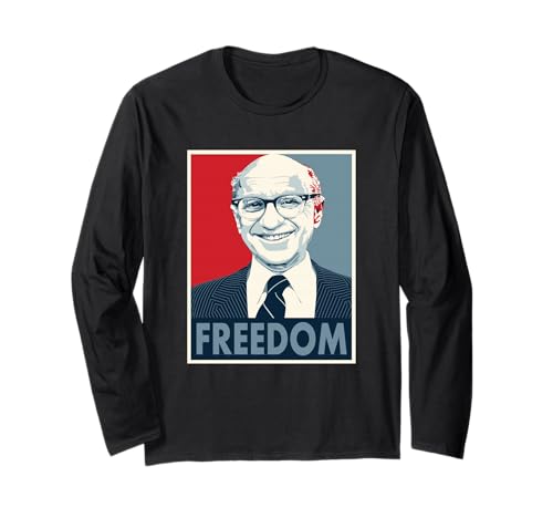 Gráfico Milton Retro Friedman Manga Larga