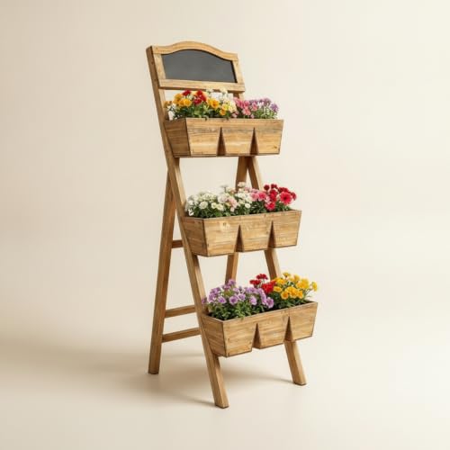 Support plantes d'intérieur rustique pour optimiser l'espace de votre terrasse - 4