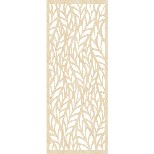Image of Ortonville Decorative Pierced Fretwork Wood Wall Panels, 19 3 /8 inchW x 49 3 /8 inchH x 3 /8 inchT, Birch