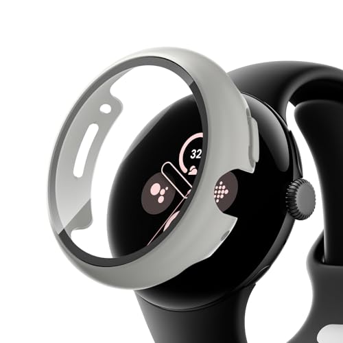 RoSoki Google Pixel Watch 3 41mm / Google Pixel Watch 2 対応 ケース 保護カバー スマートウォッチケース 強化ガラス 一体型 耐衝撃 PC素材 超薄型 カバー 傷防止 高速反応 耐衝撃 全面保護 脱着