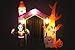8.5 Foot Halloween Inflatable Haunted House Castle with Skeleton, Ghost & Skulls