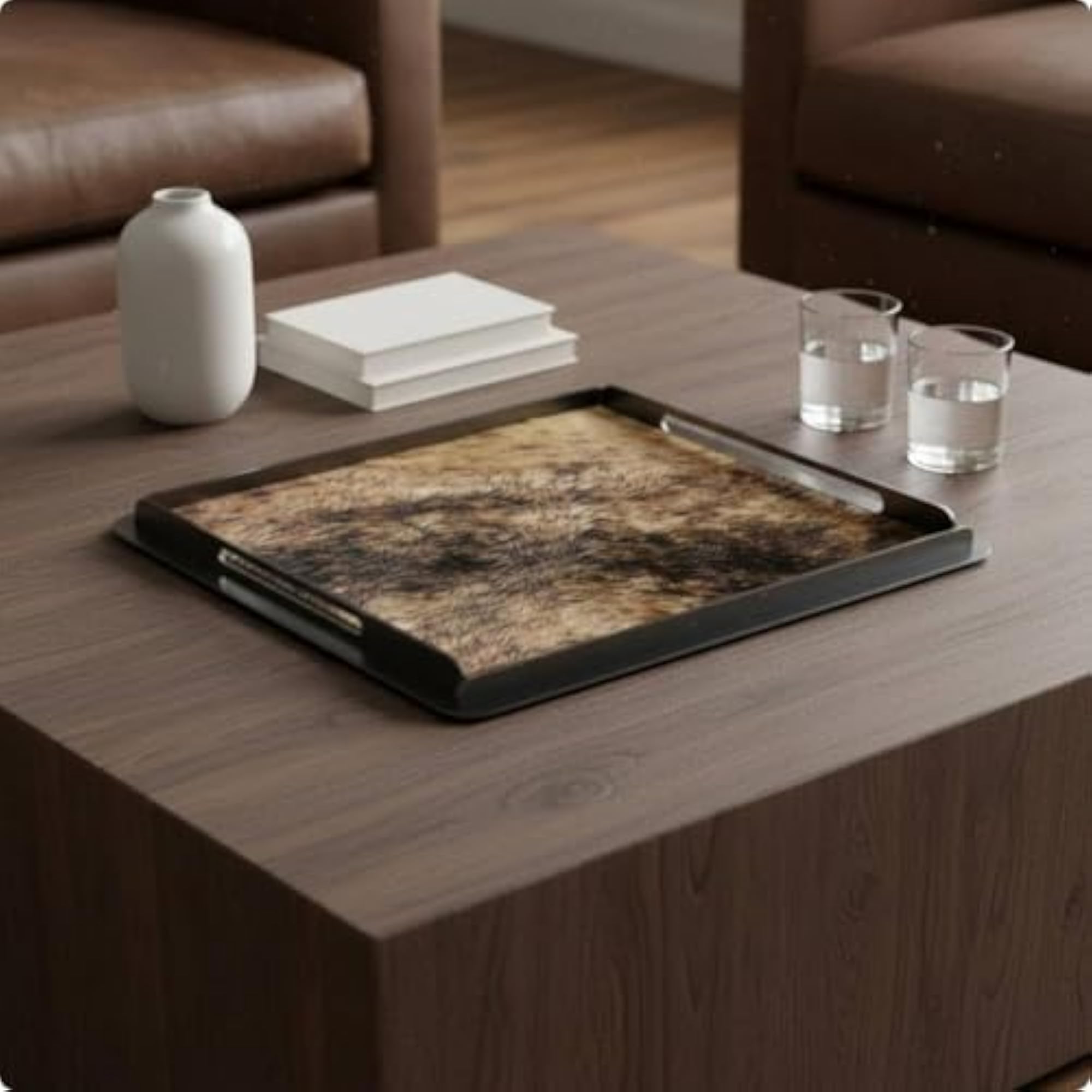 Creative Horsehair Decorative Tray, Modern Serving Platter