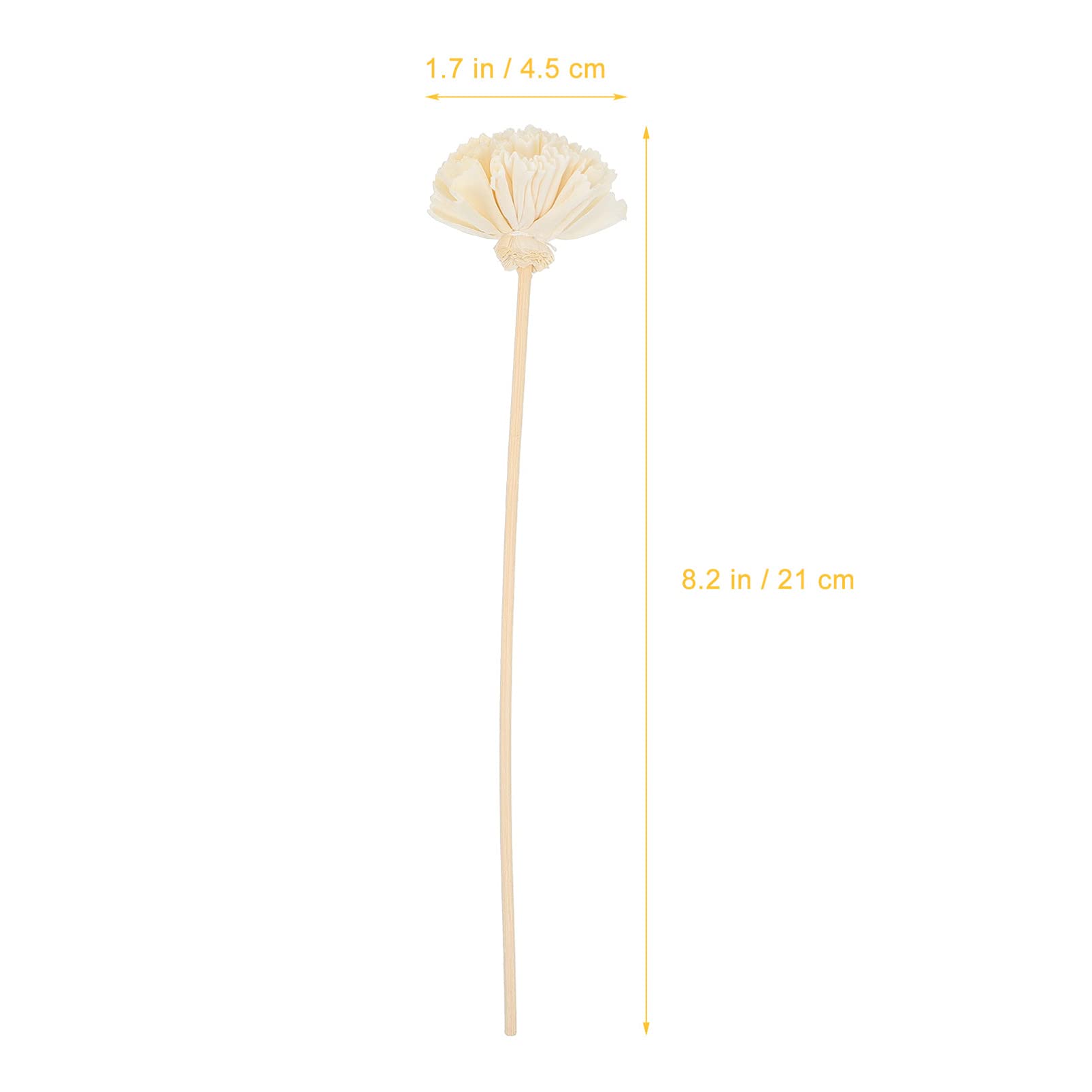 PRETYZOOM 7 Juegos Flor De Aromaterapia De Clavel Varitas De Incienso Difusor De Aroma Fragancia Arruga Palos De Ratán Palitos Aromáticos para El Hogar Siesta Flores Secas Beige 5 Piezas * 7