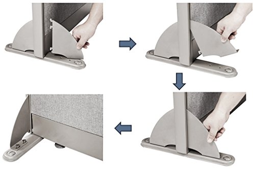Gof Office Full Partition Fabric Panel (Safety Leg) #TOP2