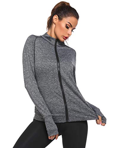 image for Pinspark Plus Size Athletic Jacket Sport Workout Full Zip Stand Collar