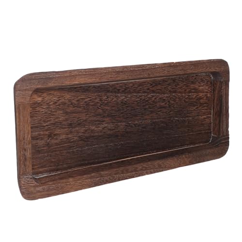 Bandeja rústica de madera para decorar encimeras de cocina y servir café 2