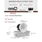 Adetu 12 Pack 3 Inch 5CCT Anti-Glare LED Downlight, Recessed Ceiling Light - Image 4