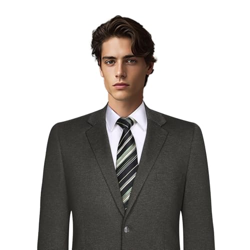 Men's Classic Fit 2 Button Knit Stretch Blazer Sport Coat – Business Casual Jacket for Office Travel Events3