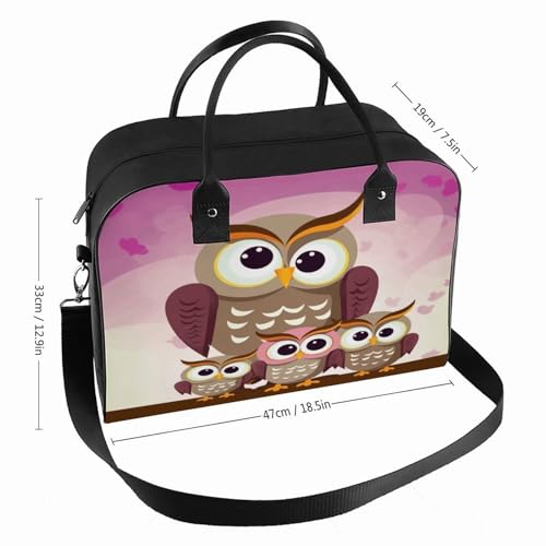 Bolso para portátil Owls Family con correa ajustable miniatura 2