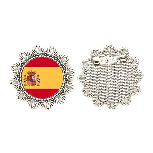 Broche de plata de la bandera de España medium el regalo institucional ideal