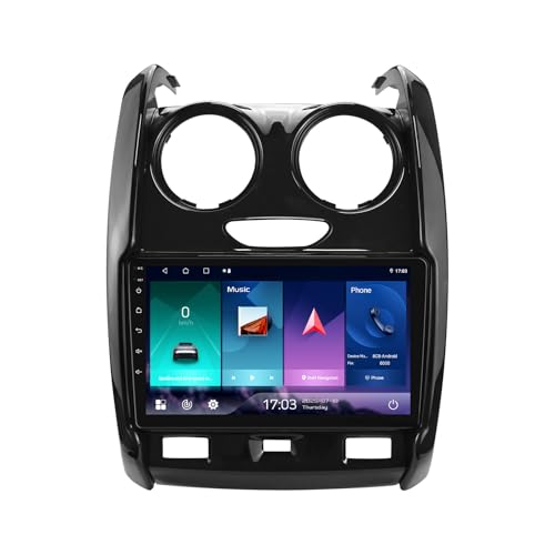 Autoradio GPS tactile 9 pouces avec Carplay et Android Auto sans fil pour Renault Duster