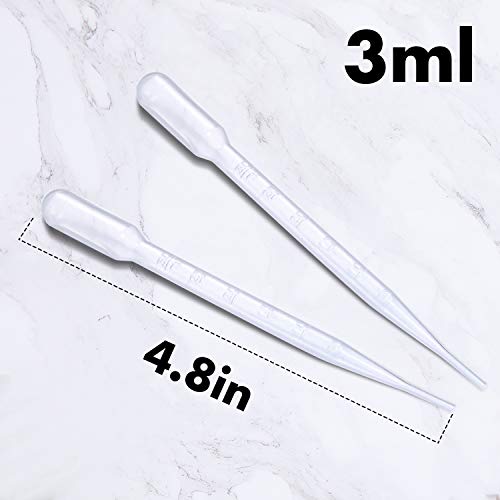 Plastic-Beaker-Set-5-Sizes-Low-Form-Measuring-Graduated-Griffin-Polypropylene-Beakers-in-500-ml-250-ml-100-ml-50-ml-25-ml-for-Laboratory-Science-Experiments-with-5-Plastic-Droppers-in-3-ml