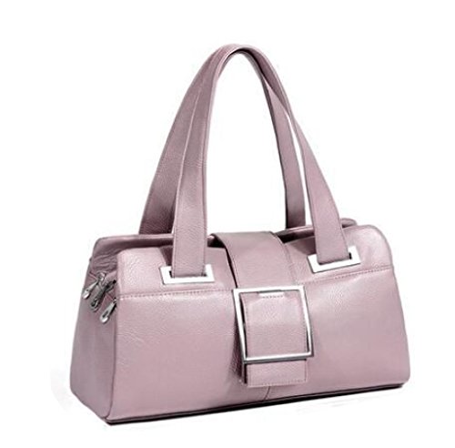 Sac d'oreiller en cuir élégant pour femme d'âge moyen au style européen