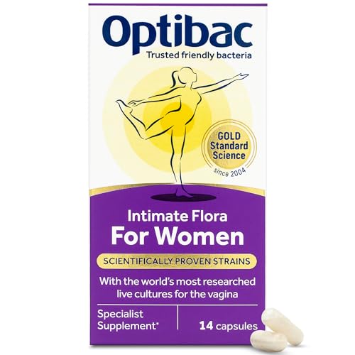 OptiBac for Women | Daily Oral 2.3 Billion Friendly Bacteria Natural Female Supplement for the Intimate Area | Lactobacillus Rhamnosus & Lactobacillus Reuteri | One-Two Week Supply | 14 Capsules