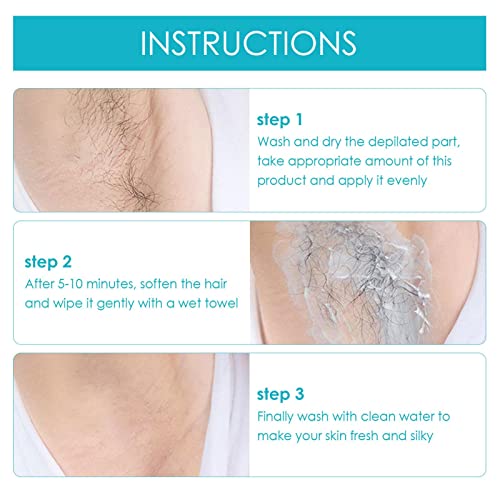 Generic Haarentfernungscreme schmerzlos - Sanfte & beruhigende Haarentfernung für Frauen, Männer | Geeignet für… - Image 6
