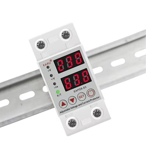 Protecteur de surintensité Rail Din 40A réglable avec moniteur de tension 230V
