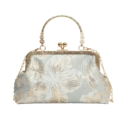 Sac à main femme brodé avec bandoulière amovible tendance chic