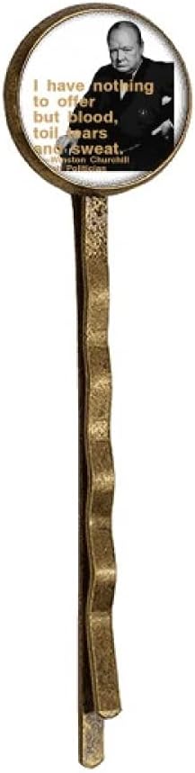 ill British Prime Minister Motto Retro Metal Hair Bobby Pin Headwear