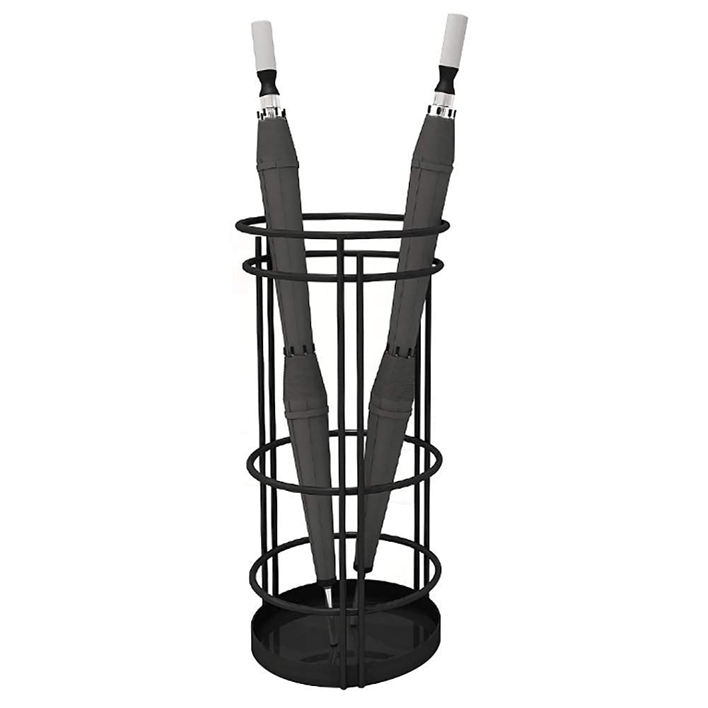 Support de parapluie rond LUNEZY en métal pour ranger bâtons, épées et raquettes