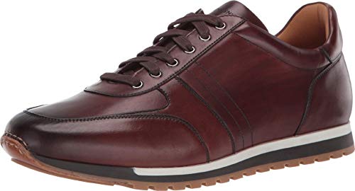 Magnanni Ibiza - Sneakers for Men - Smooth Leather Lining - Cushioned Leather-Covered Footbed - Lace-up Sneaker Mid Brown 11 M