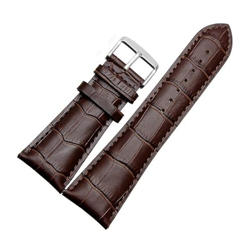 Bracelet de montre 24mm 26mm en cuir noir pour homme
