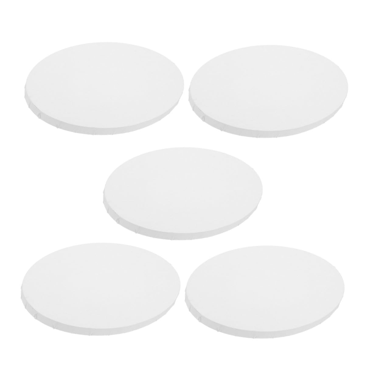 5 Piezas Lienzos Ovalados de Algodón para Acrílica Marco Elegante Tablero de Dibujo para Principiantes para Clases de Arte y Decoración