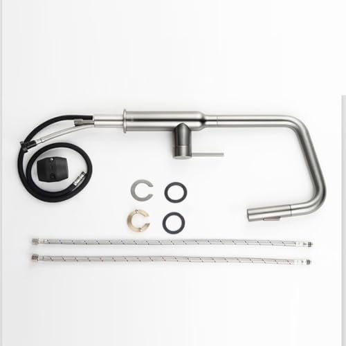 Deux modes de distribution d'eau avec le robinet de salle de bain gris moderne pivotant - 8