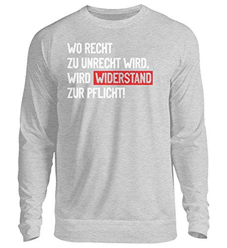 Pull unisexe gris XL vêtement col rond sweat à message imprimé automne