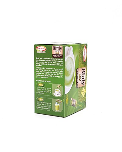 Birdy 3 in 1 Instant Matcha Latte - Combination of Japanese Green Tea and Milk 340 g (20 packs x 17g)