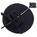 Ladies Curly Feather Felt Wool Fascinator Pillbox Tilt Cocktail Formal Hat A145 (Black)
