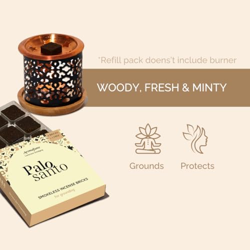 Image of Palo Santo Incense Bricks (3 x 9 Bricks) by Aromafume | Ideal for Deepened Spirituality, Meditation & Rituals | Made Using Pure Peruvian Palo Santo | Low Smoke, Non-Toxic Incense Bricks | Refill Pack